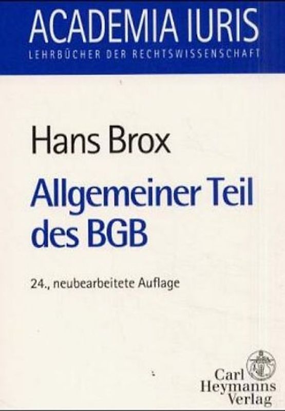 Allgemeiner Teil des BGB