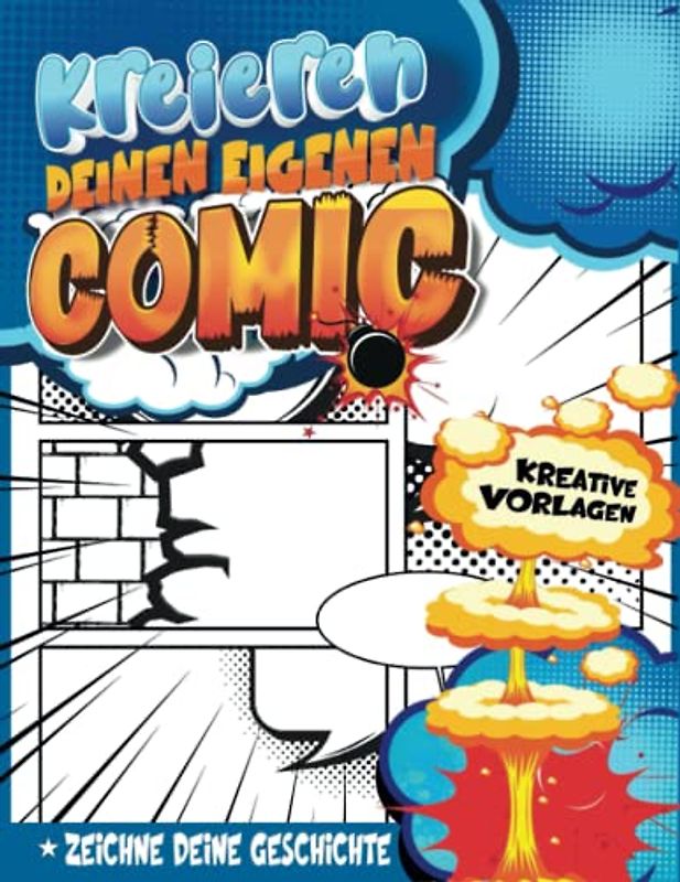 Comic Kreatives Buch Workshop Buch: Lernaktivität Bücher Für Kinder, Um Ein Personalisiertes Comicbuch Über Ihre Lieblingshelden Zu Schreiben Und Zu Zeichnen