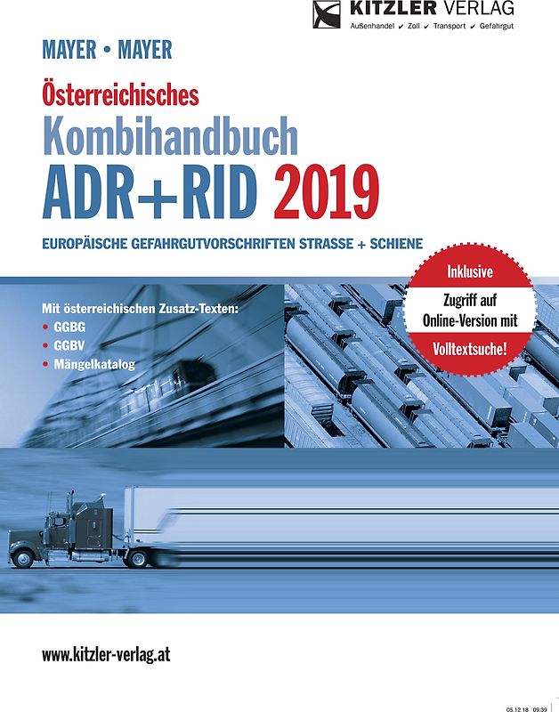 Österreichisches Kombihandbuch ADR+RID 2019