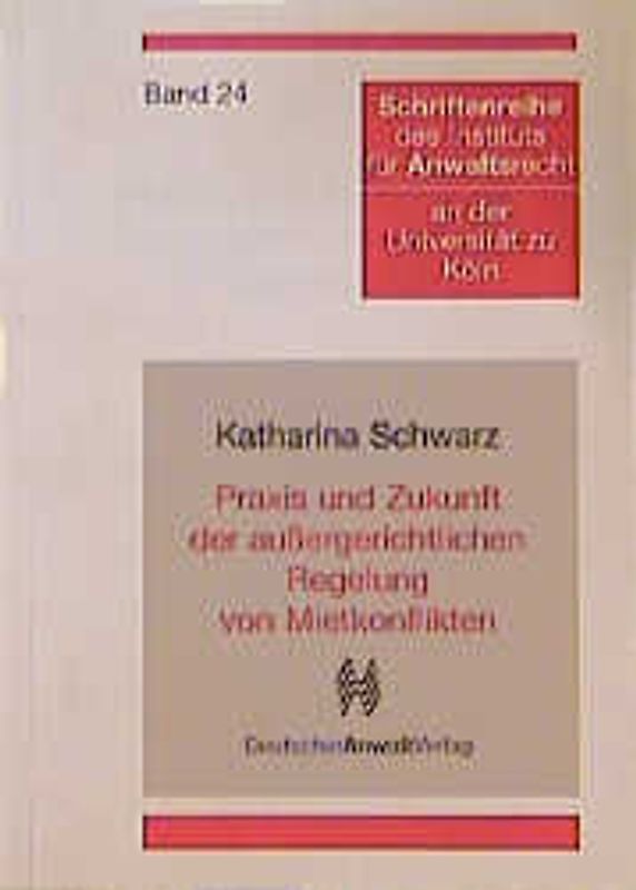 Praxis und Zukunft der aussergerichtlichen Regelung von Mietkonflikten