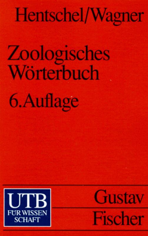 Zoologisches Wörterbuch. Tiernamen, allgemeinbiologische, anatomische, physiologische Termini und biographische Daten mit einer "Einführung in die Terminologie und Nomenklatur", einem "Verzeichnis der Autorennamen" und einem "Überblick über das System des Tierreichs"