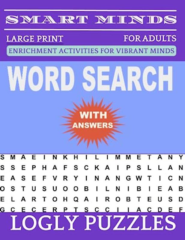 Word Search Book Large Print for Adults: 2400+ words New Fun and Relaxing Puzzles Book for Adults & Seniors with Answers Key