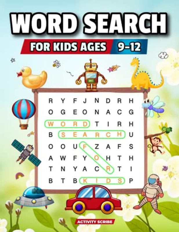 Word Search For Kids 9-12: Word Search Puzzles to Challenge Kids and Improve Vocabulary