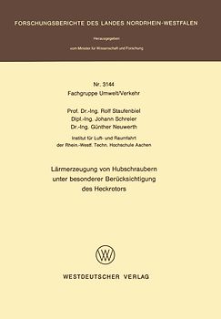 Lärmerzeugung von Hubschraubern unter besonderer Berücksichtigung des Heckrotors