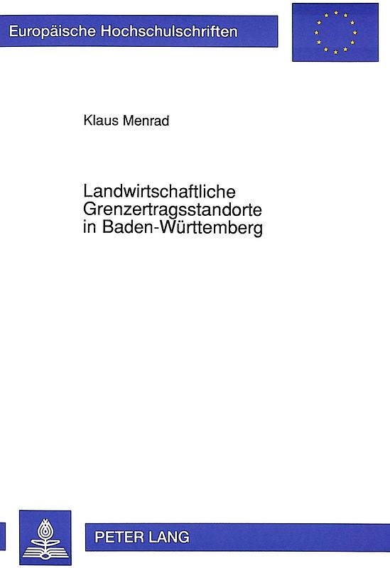 Landwirtschaftliche Grenzertragsstandorte in Baden-Württemberg