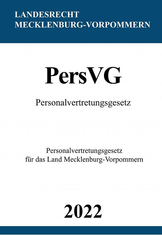 Personalvertretungsgesetz PersVG M-V 2022