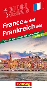 Hallwag Strassenkarte Frankreich Süd 1:600.000