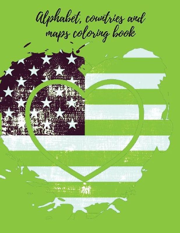 Alphabet,countries and maps coloring book.