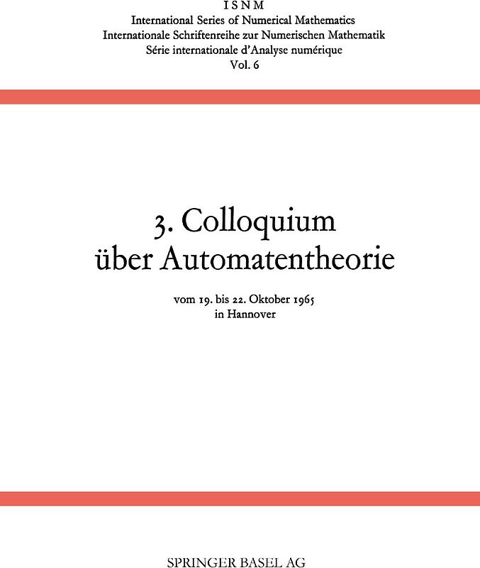 3. Colloquium über Automatentheorie