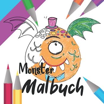 Monster Ausmalbuch: Malbuch Geschenk für Kinder | Ausmalen von Monstern | DIN A5 | 60 Seiten | Geschenk für Jungen | Geschenkidee (Ausmalbuch für Kinder, Band 1)