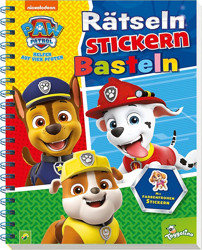 PAW Patrol - Rätseln Stickern Basteln