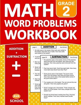 Addition & Subtraction Word Problems Math Workbook Grade 2 With Answers: Math 100 Practice Pages of Addition and Subtraction Word Problems With More ... Word Problems For Homeschool or Classroom
