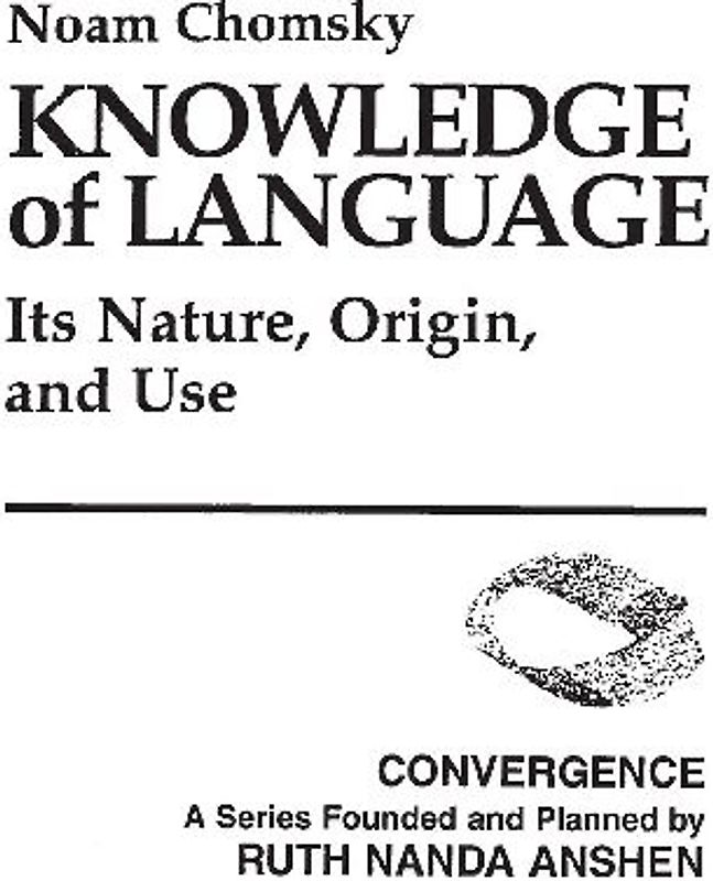 Knowledge of Language