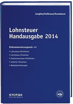 Lohnsteuer Handausgabe 2014