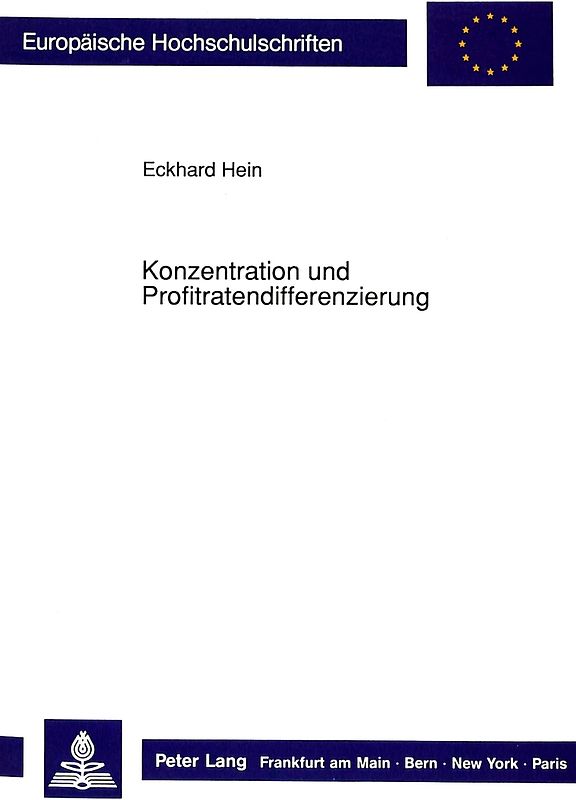 Konzentration und Profitratendifferenzierung