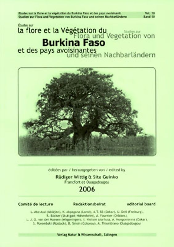 Studien zu Flora und Vegetation von Burkina Faso und seinen Nachbarländern....