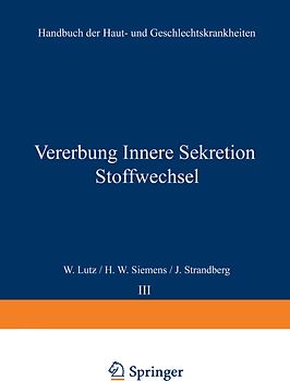 Vererbung Innere Sekretion Stoffwechsel