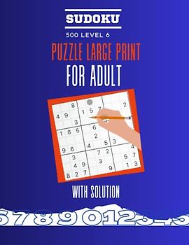 500 Sudoku puzzles large print for adult: Sudoku puzzle Level 6 with solution large print Challenge for your Brain!