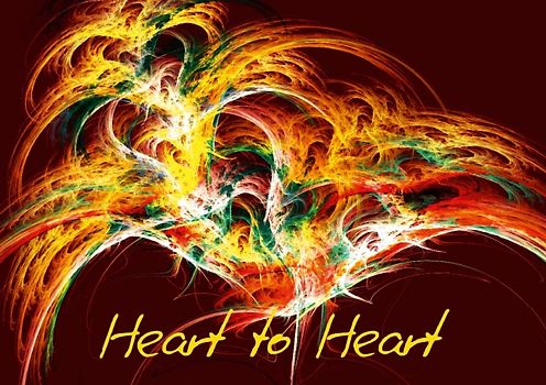 Heart to Heart (Stand-Up Mini Poster DIN A5 Landscape)