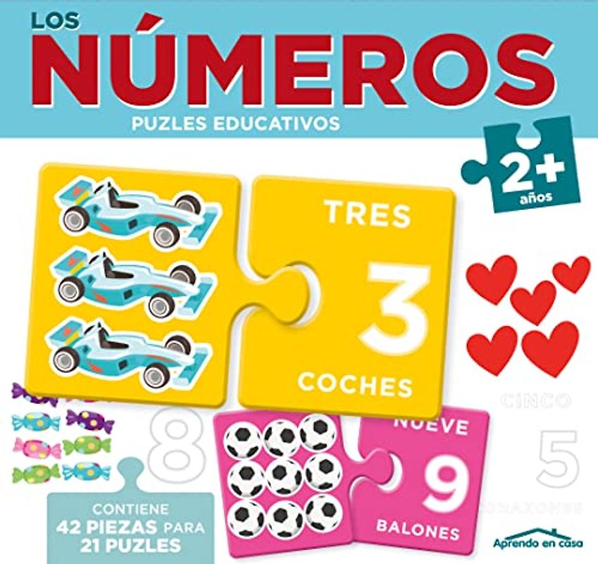 APRENDO EN CASA PUZLES EDUCATIVOS 3 5 2 PIEZAS NUMEROS