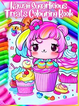 Kawaii Sugarlicious Treats Colouring Book