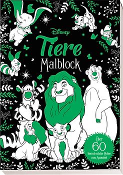 Disney Tiere: Malblock: über 60 tierisch-schöne Motive zum Ausmalen!