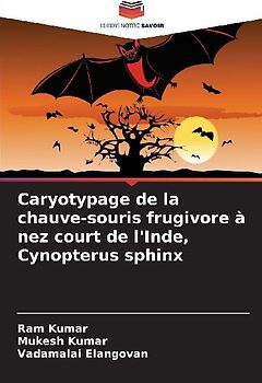 Caryotypage de la chauve-souris frugivore à nez court de l'Inde, Cynopterus sphinx