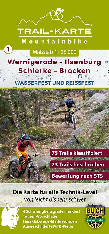 MTB Trail-Karte Harz: Wernigerode – Ilsenburg – Schierke – Brocken