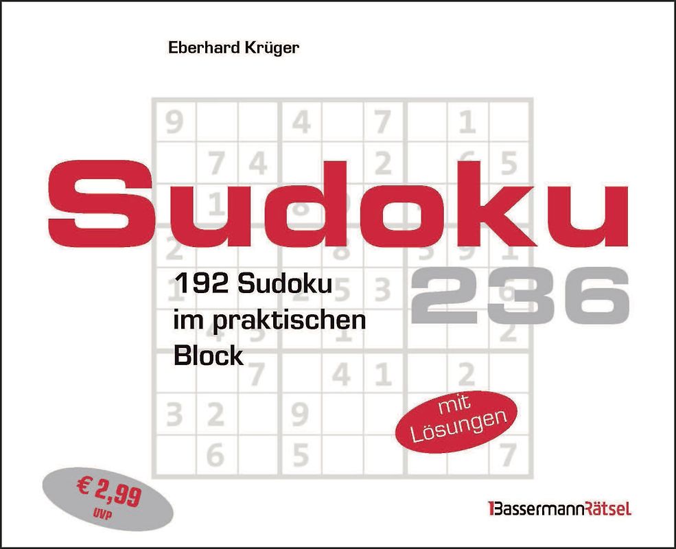 Sudokublock 236 (5 Exemplare à 2,99 €)