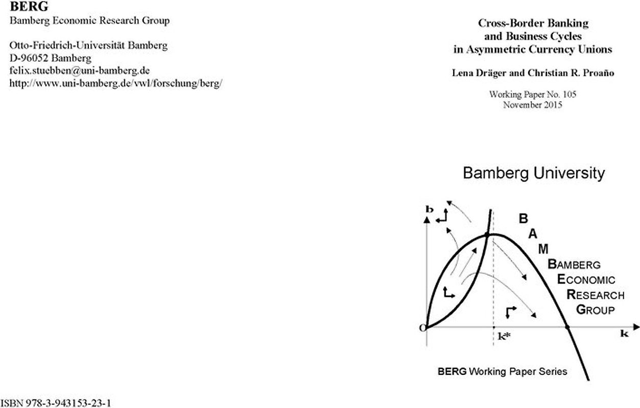 Cross-Border Banking and Business Cycles in Asymmetric Currency Unions
