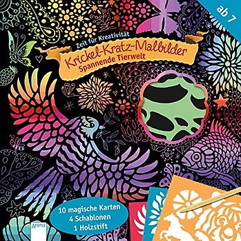 Krickel-Kratz-Malbilder. Spannende Tierwelt: Zeit für Kreativität