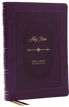 KJV Holy Bible: Giant Print Thinline Bible, Purple Leathersoft, Red Letter, Comfort Print: King James Version (Vintage Series)