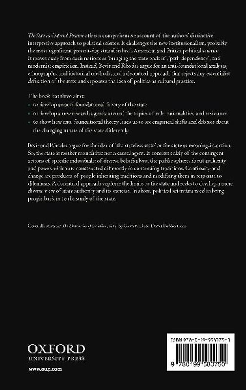 The State as Cultural Practice