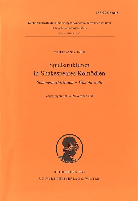Spielstrukturen in Shakespeares Komödien
