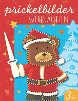 Prickelbilder Weihnachten: Fensterbilder Bastelbuch für Kinder ab 3 | Winter Prickeln und Basteln. Weihnachtsgeschenke | Nikolaus Geschenke für Junge und Mädchen. (Basteln für Kinder ab 3)