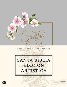 Nbla, Santa Biblia, Edición Artística, Tapa Dura/Tela, Arte Con Bordes Dorados, Palabras de Jesús En Rojo, Comfort Print