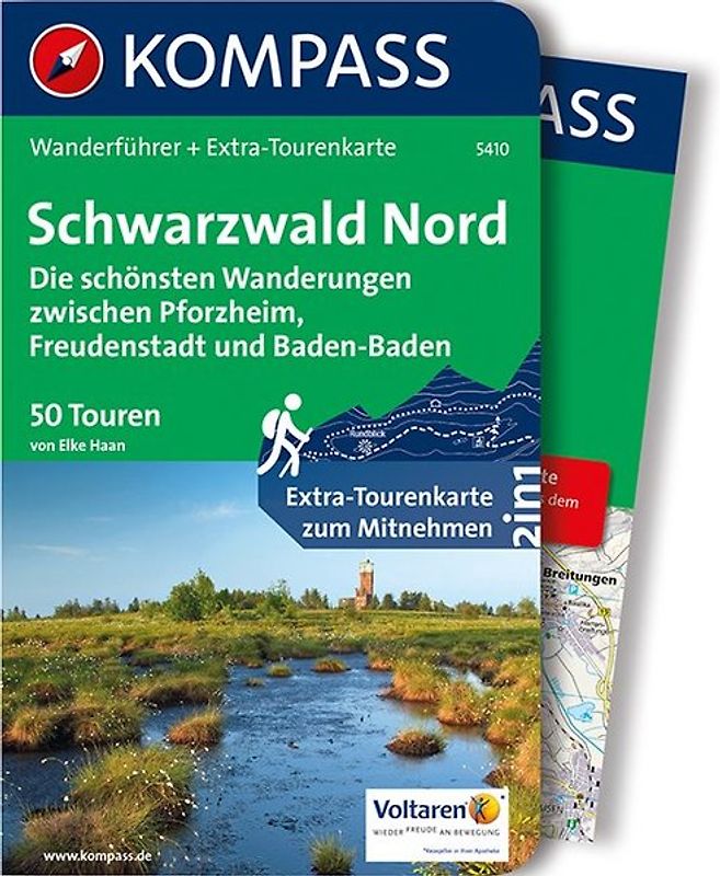 KOMPASS Wanderführer Schwarzwald Nord, Die schönsten Wanderungen zwischen Pforzheim, Freudenstadt und Baden-Baden