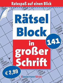 Rätselblock in großer Schrift 141 (5 Exemplare à 2,99 €)