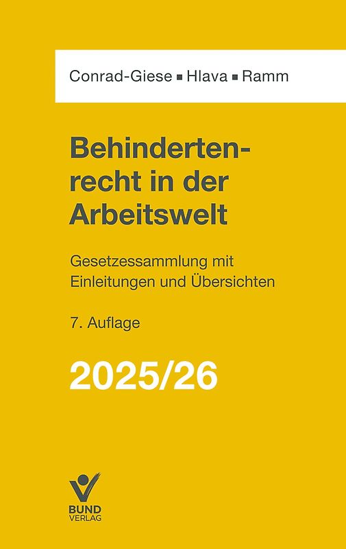 Behindertenrecht in der Arbeitswelt 2025/2026