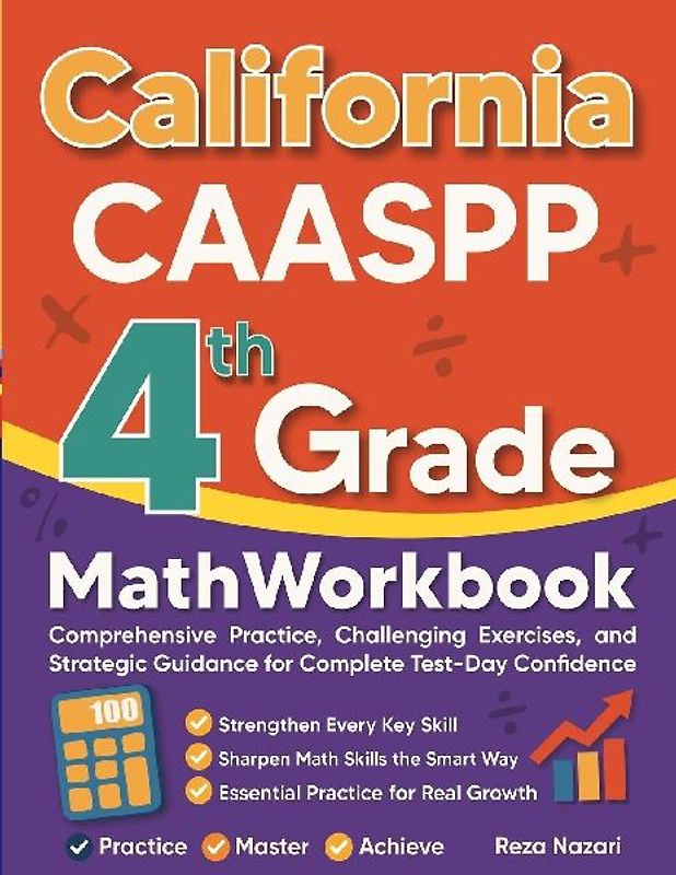 California CAASPP Grade 4 Math Workbook
