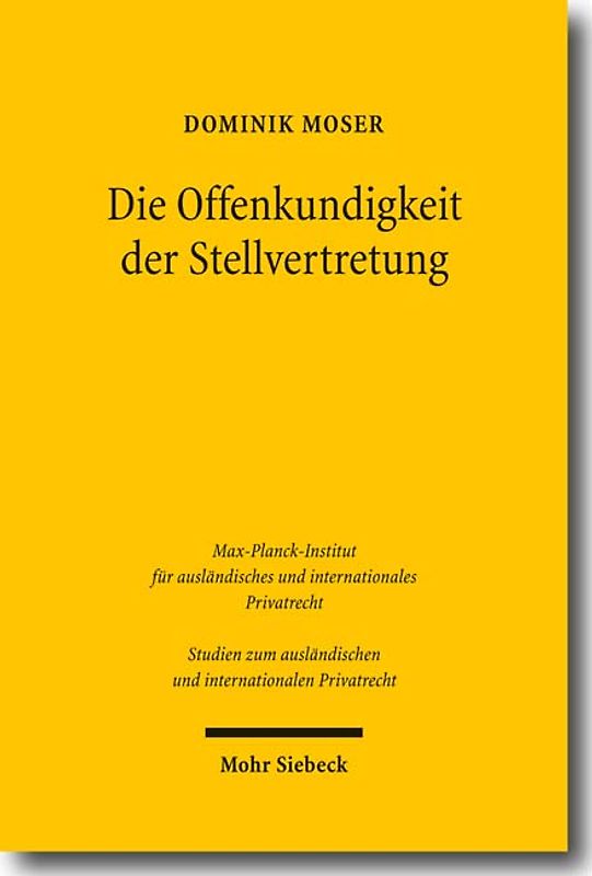 Die Offenkundigkeit der Stellvertretung