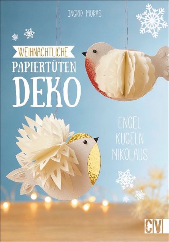 Weihnachtliche Papiertüten-Deko
