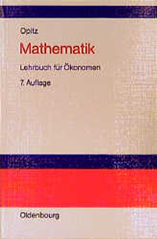 Mathematik. Lehrbuch für Ökonomen