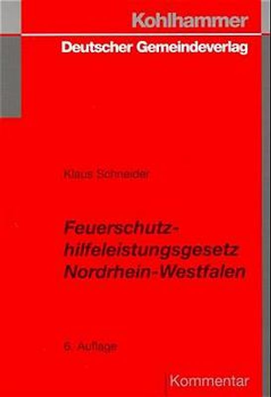 Feuerschutzhilfeleistungsgesetz Nordrhein-Westfalen