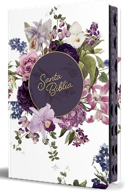 Biblia Rvr 1960 Letra Gigante, Tamaño Manual, Tapa Dura, Corona de Flores Con Índice / Rvr 1960 Handy Size Giant Print Hc Floral Crown with Index