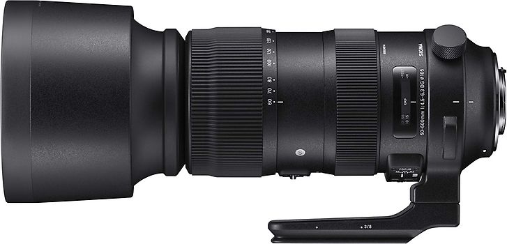 Sigma S 60-600 mm F4.5-6.3 DG 105 mm Objetivo (Montura Canon EF) negro