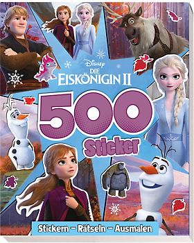 Disney Die Eiskönigin 2: 500 Sticker - Stickern - Rätseln - Ausmalen