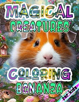 MAGICAL CREATURES COLORING BONANZA: Discover the World of Guinea Pig, Rat, and Monkey Magic