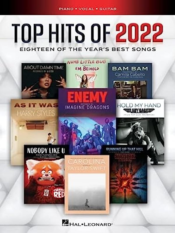 Top Hits of 2022: Eighteen of the Year's Best Songs: Piano/Vocal/guitar (Top Hits of Piano Vocal Guitar)