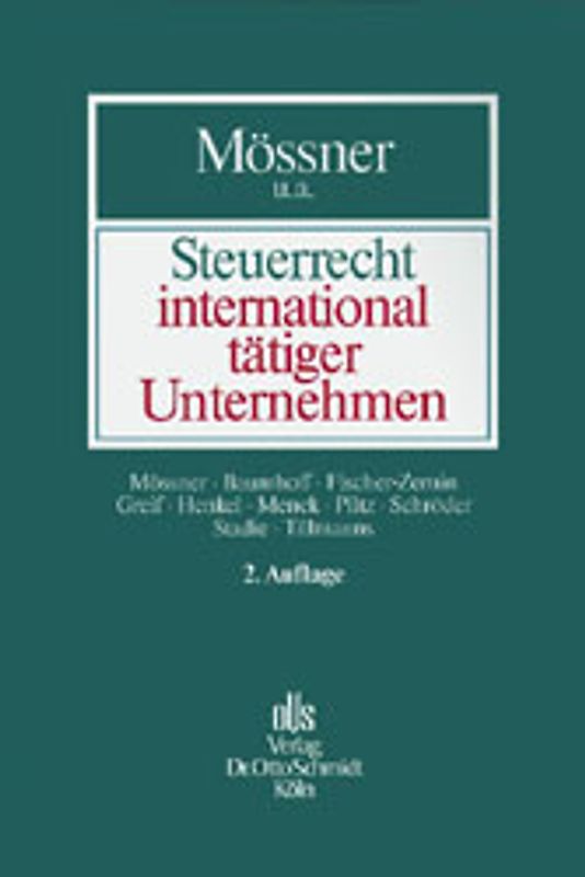Steuerrecht international tätiger Unternehmen